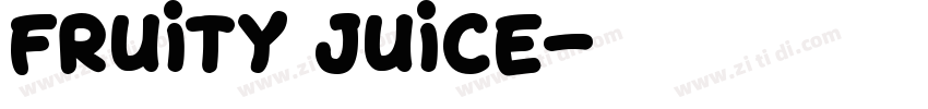 Fruity Juice字体转换